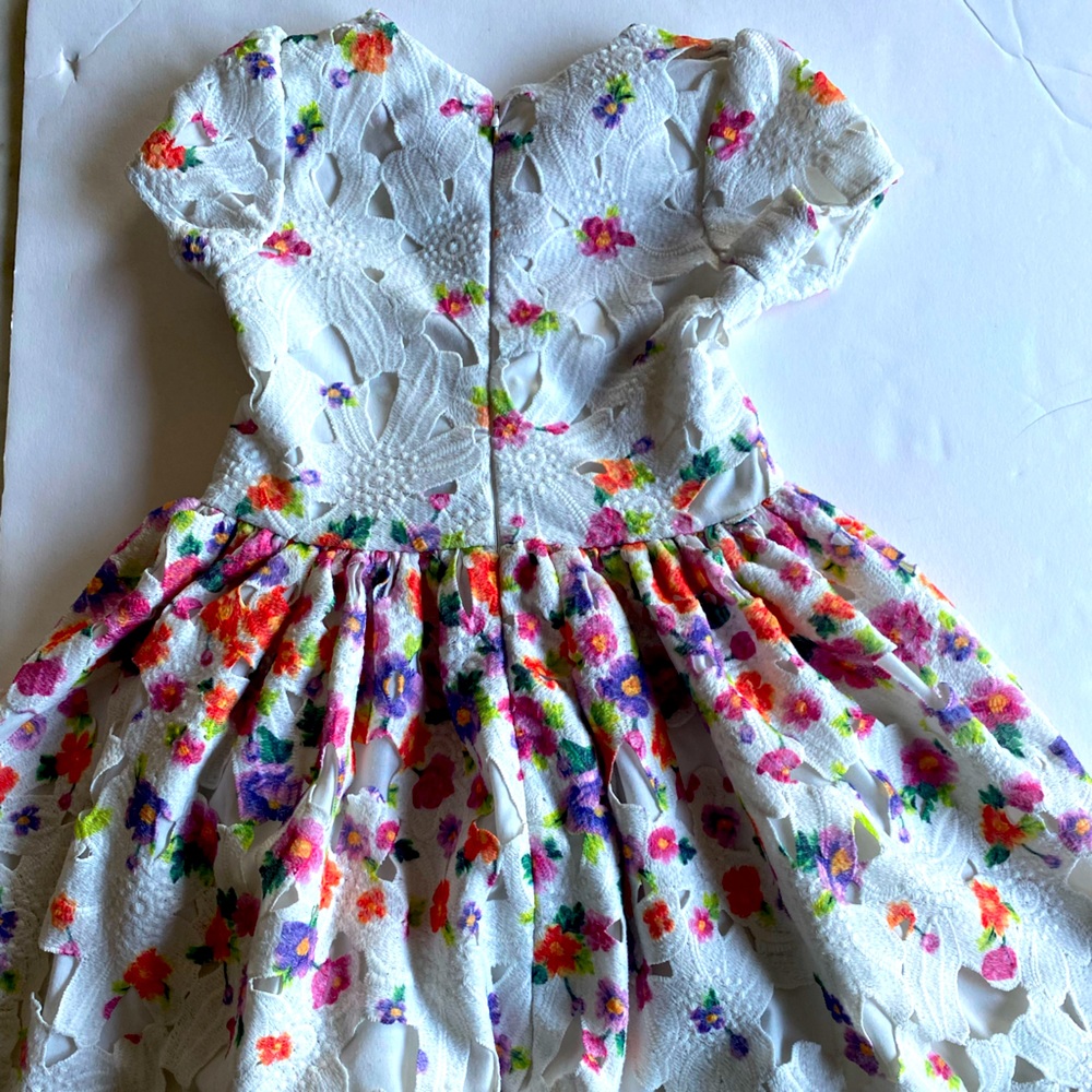 Girls Floral Lace Dress